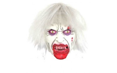 MASKER BLOOD ZOMBIE WITH GREY HAIR